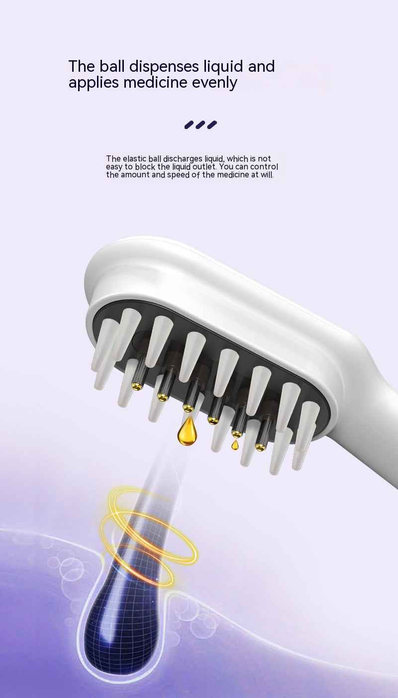 Electric Head Massager with Magnetic Therapy, Hair Growth Comb, Blue Red Light Scalp Massage Brush, Fatigue Relief with LED Display