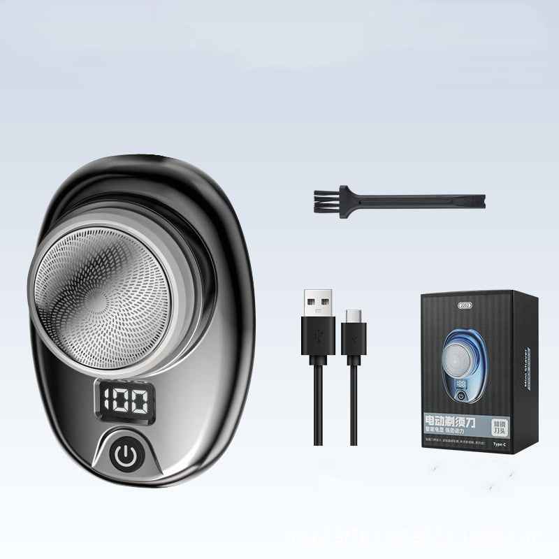 Digital Waterproof Portable Shaver - Travel Electric Shaver for On-the-Go Grooming
