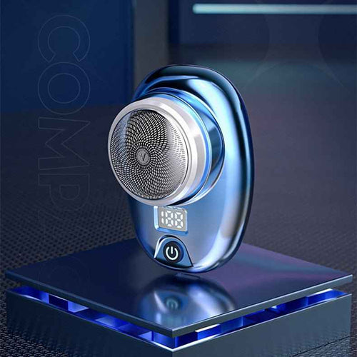 Digital Waterproof Portable Shaver - Travel Electric Shaver for On-the-Go Grooming