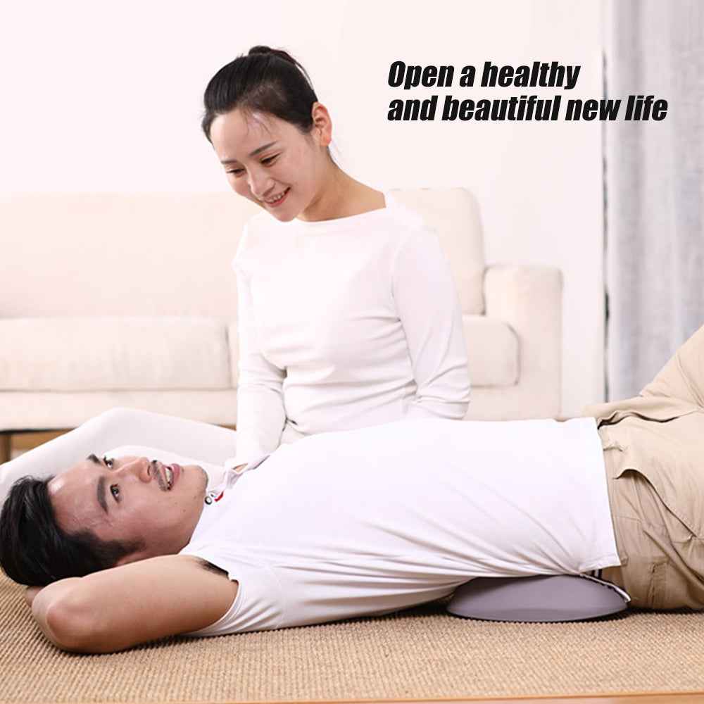 Lumbar Support Pillow & Lower Back Stretcher Massager for Chronic Pain Relief & Herniated Disc