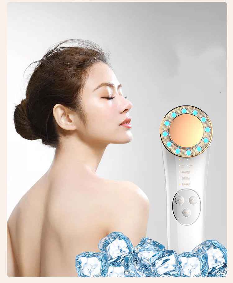 Facial Massager Machine - 7 In 1 Face Lifting and Tightening Galvanic Tool for High Frequency Skin Care