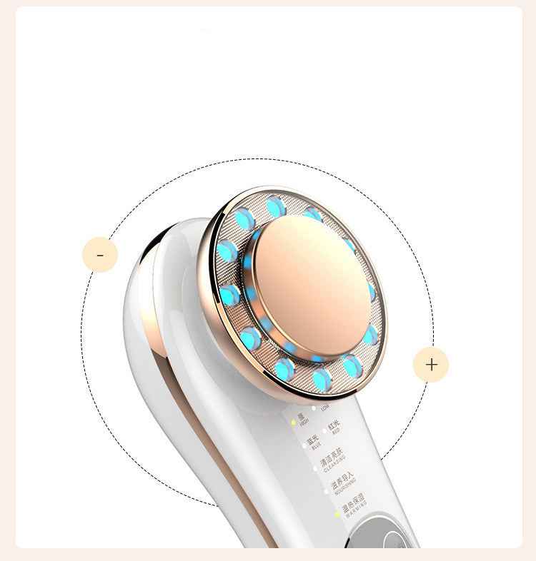 Facial Massager Machine - 7 In 1 Face Lifting and Tightening Galvanic Tool for High Frequency Skin Care