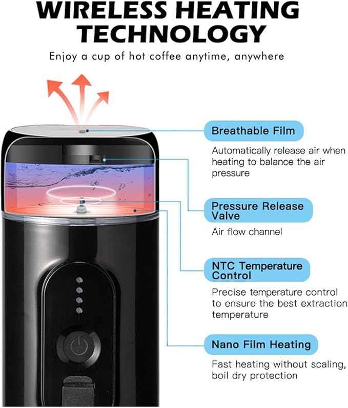 Portable Electric Espresso Coffee Maker